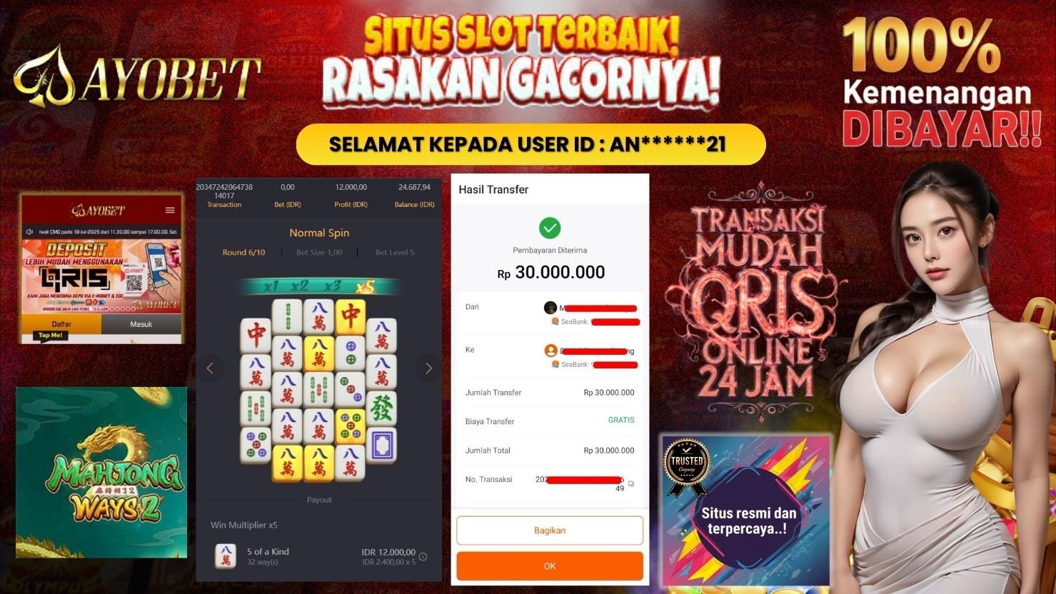 AYOBET JACKPOT SLOT MAHJONG WAYS 2